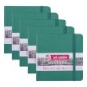 Talens Art Creation Sketchbook, 80 Sheets, 90lbs, Forest Green Cover, 4.7" x 4.7", Pack of 5