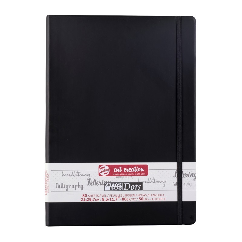 Talens Art Creation Dotted Sketchbook, 80 Sheets, 50lbs, 8.3" x 11.7" (A4)