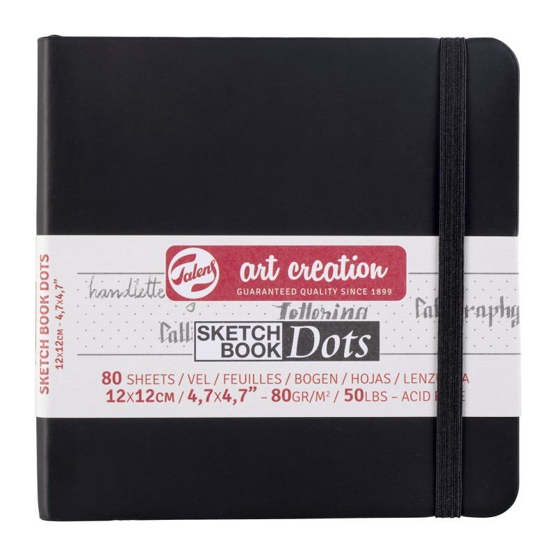 Talens Art Creation Dotted Sketchbook, 80 Sheets, 50lbs, 4.7" x 4.7"