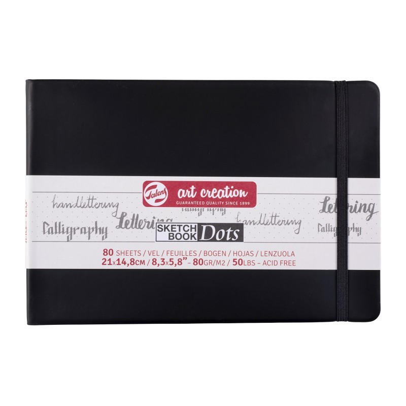 Talens Art Creation Dotted Sketchbook, 80 Sheets, 50lbs, 8.3" x 5.8" (A5)