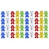 The Pencil Grip™ Magnet Man Magnetic Clip, Assorted Colors, 40-Piece Bucket