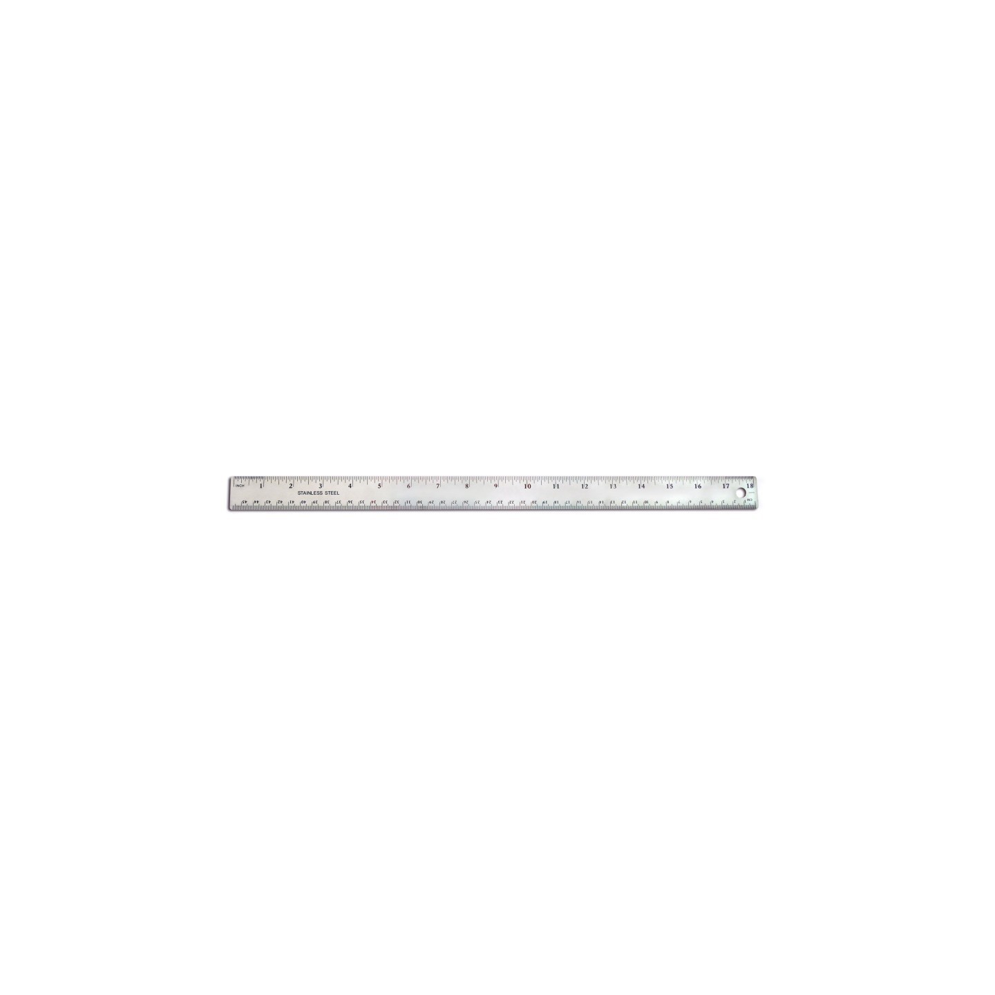 The Pencil Grip™ Stainless Steel Ruler, 18"