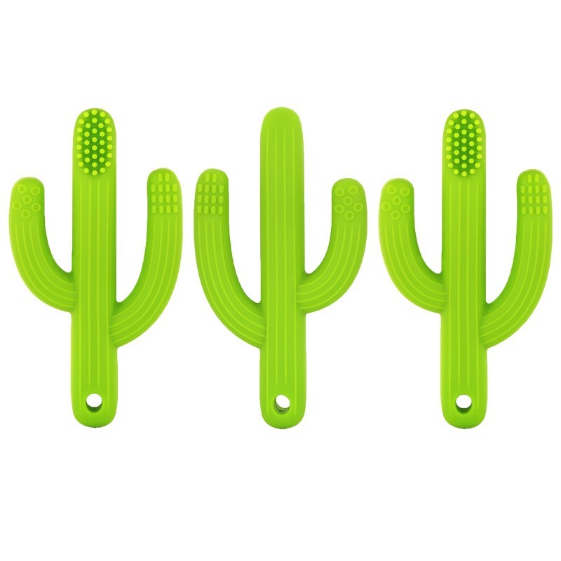 The Pencil Grip™ Cactus Toothbrush Teether, Pack of 3
