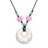The Pencil Grip™ Silicone Heart Style Teething Necklace