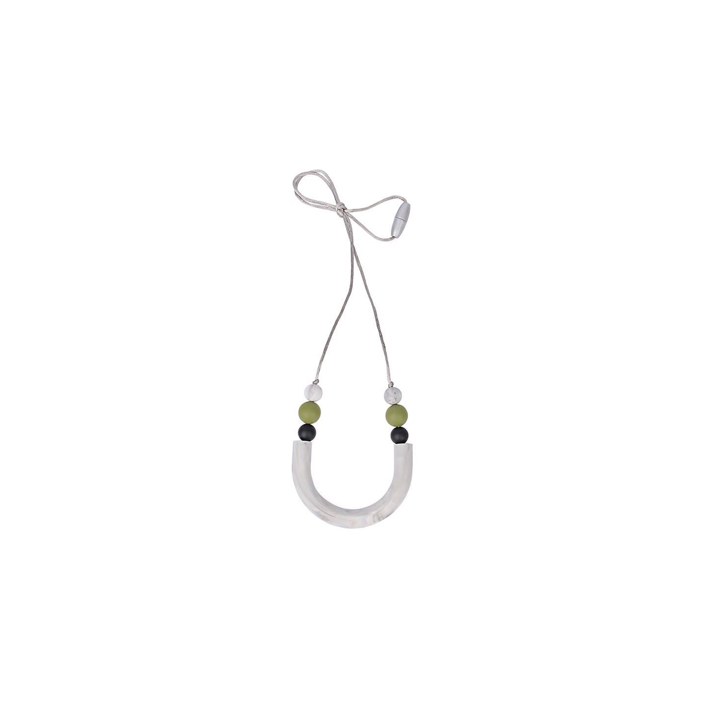 The Pencil Grip™ Silicone U Tube Style Teething Necklace
