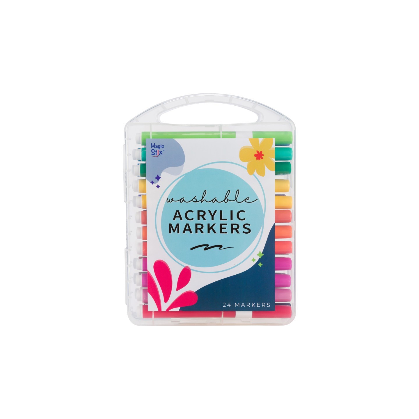 Magic Stix™ Washable Acrylic Markers, Assorted, 24 Pack