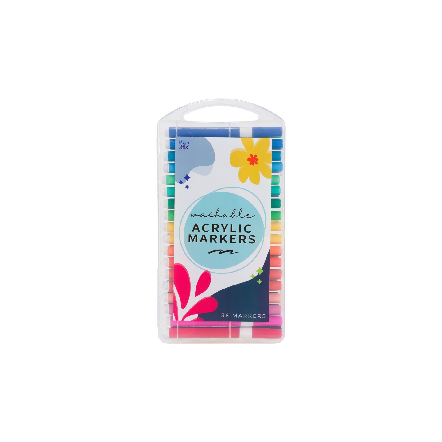Magic Stix™ Washable Acrylic Markers, Assorted, 36 Pack