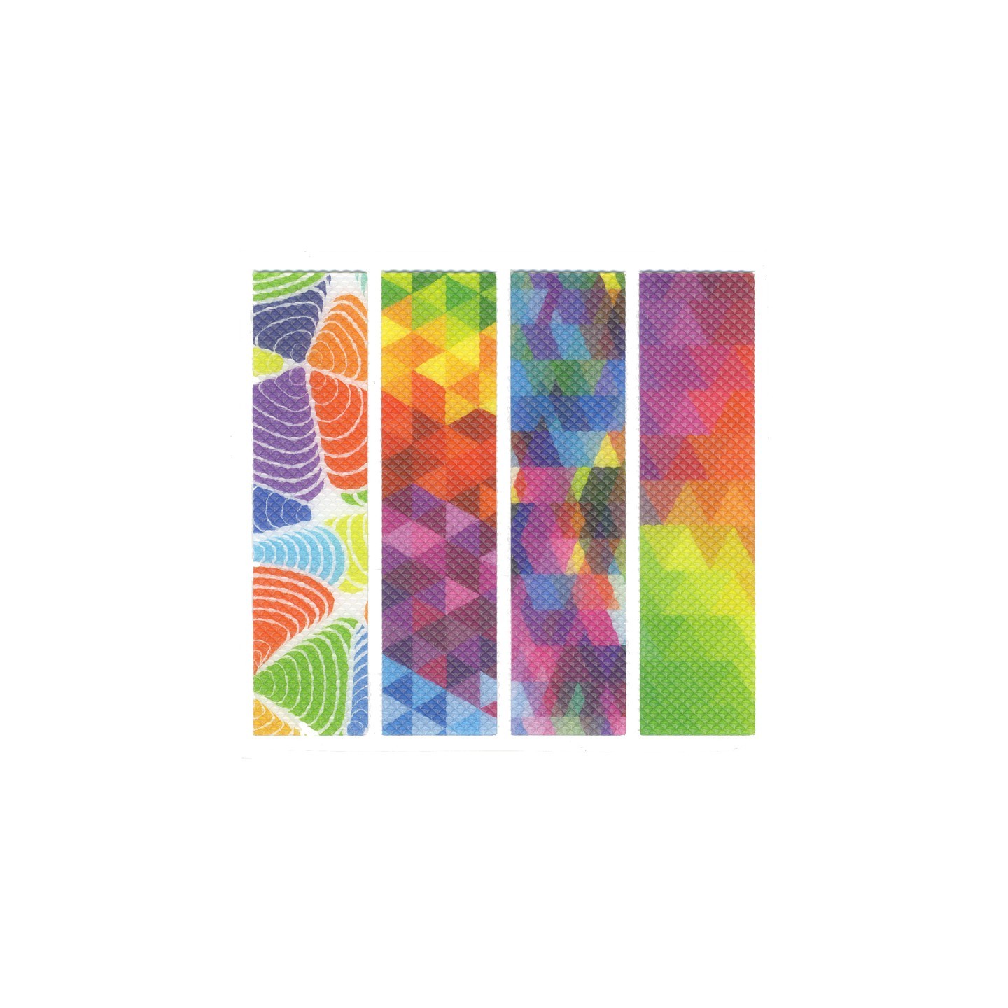 The Pencil Grip™ Zen Strips, Bumpy Brights Set 3, 40 Strips
