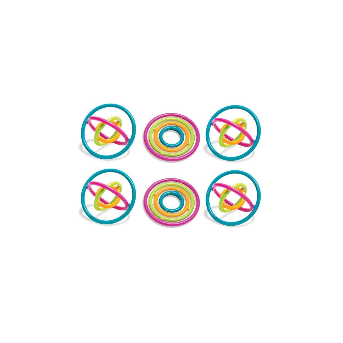 The Pencil Grip™ Gyrobi, Plastic Ring Fidget Toy, Pack of 6