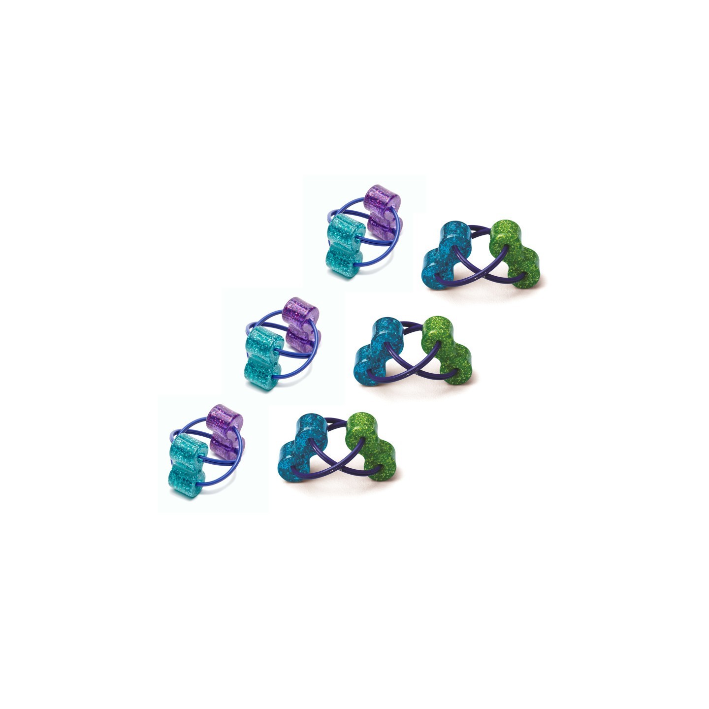 The Pencil Grip™ Loopeez, Sensory Ring Fidget Toy, Pack of 6