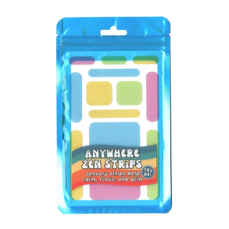 The Pencil Grip™ Zen Strips, Anywhere Zen, Bumpy Pastel, 13 Per Set, 6 Sets