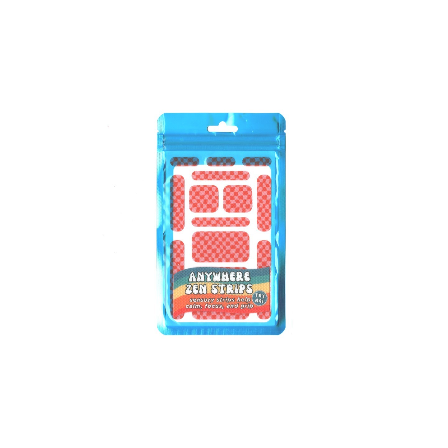 The Pencil Grip™ Zen Strips, Anywhere Zen, Bumpy Check, 13 Per Set, 6 Sets