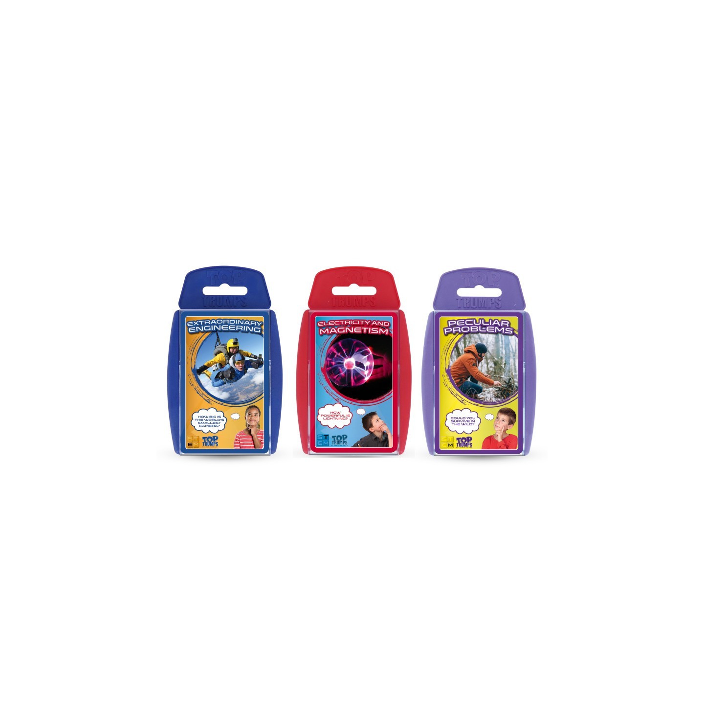 Top Trumps® STEM Bundle 2 Engineering, Electricity & Magnetism, Peculiar Problems Card Games