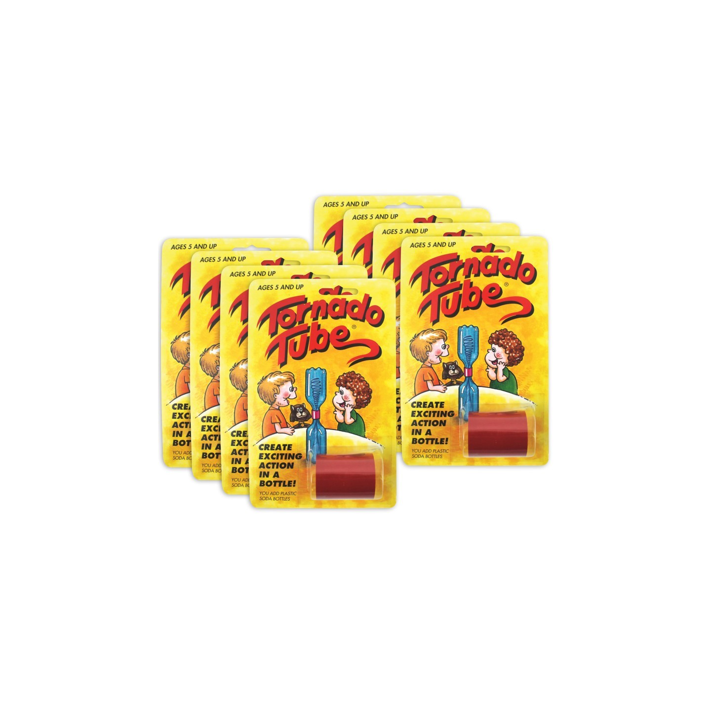 Tornado Tube® Twister Tube Connector Experiment, Pack of 8