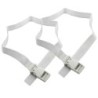 Toddler Tables Junior Seat Replacement Belt for Toddler Table, White, Pack of 2