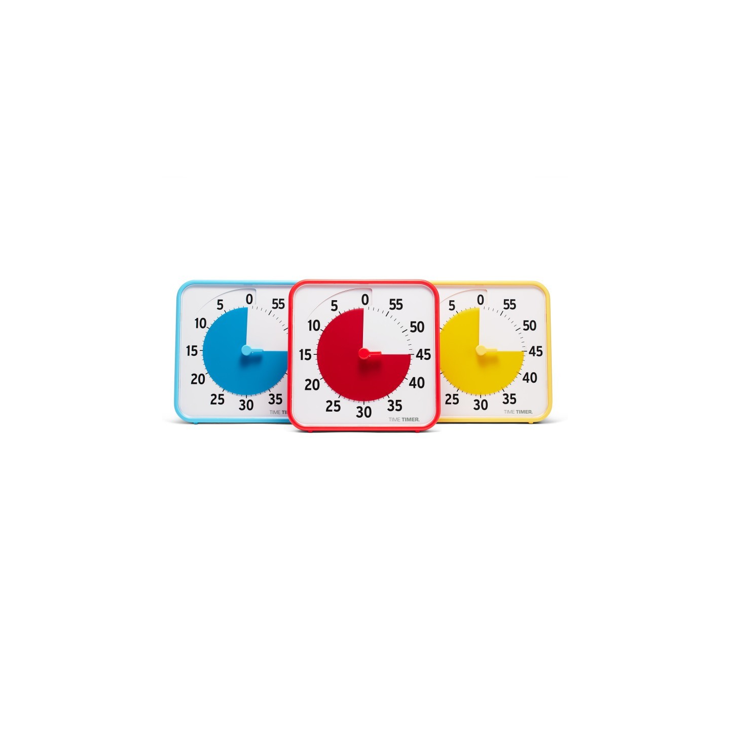 Time Timer® Original 8" Timer - Learning Center Classroom Set, Primary Colors, Set of 3