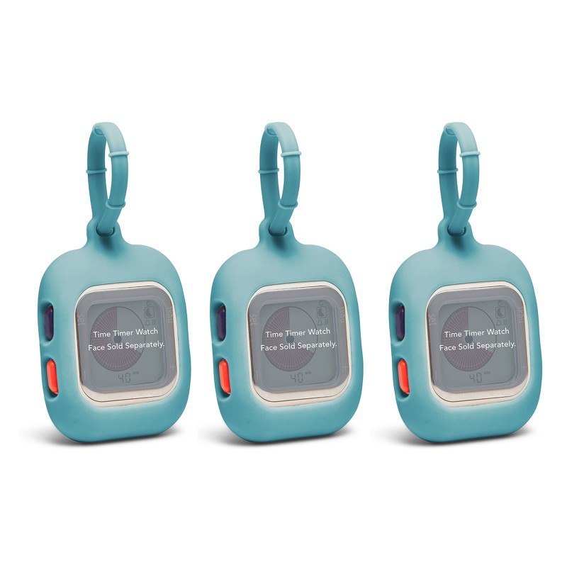 Time Timer® Time Timer Watch FOB Accessory (Watch Sold Separately), Caribbean Blue, Pack of 3