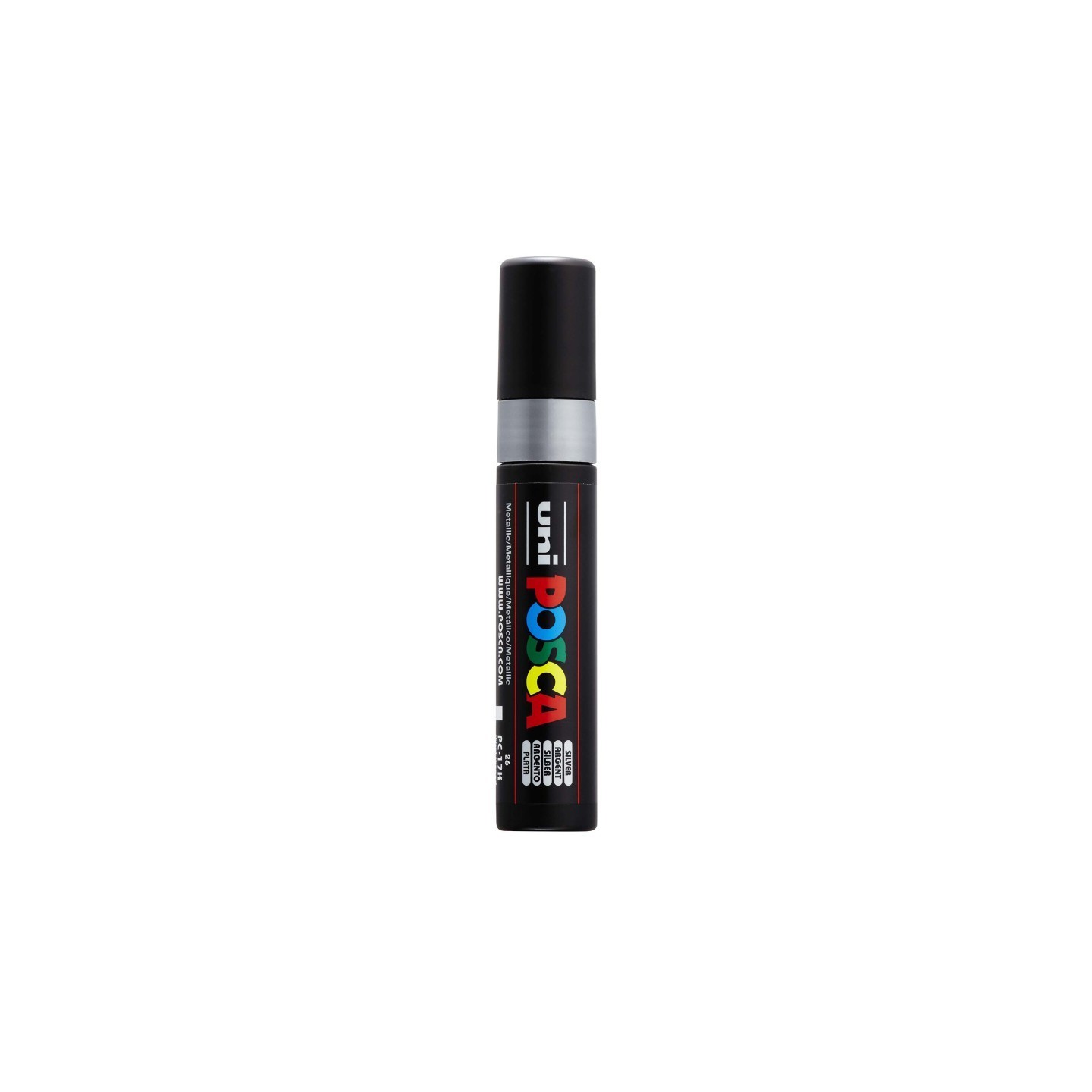 POSCA PC-17K Paint Marker, Extra Broad Tip (15 mm), Silver
