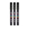 POSCA PC-3M Paint Marker, Fine Bullet Tip (0.9-1.3 mm), Black, Pack of 3
