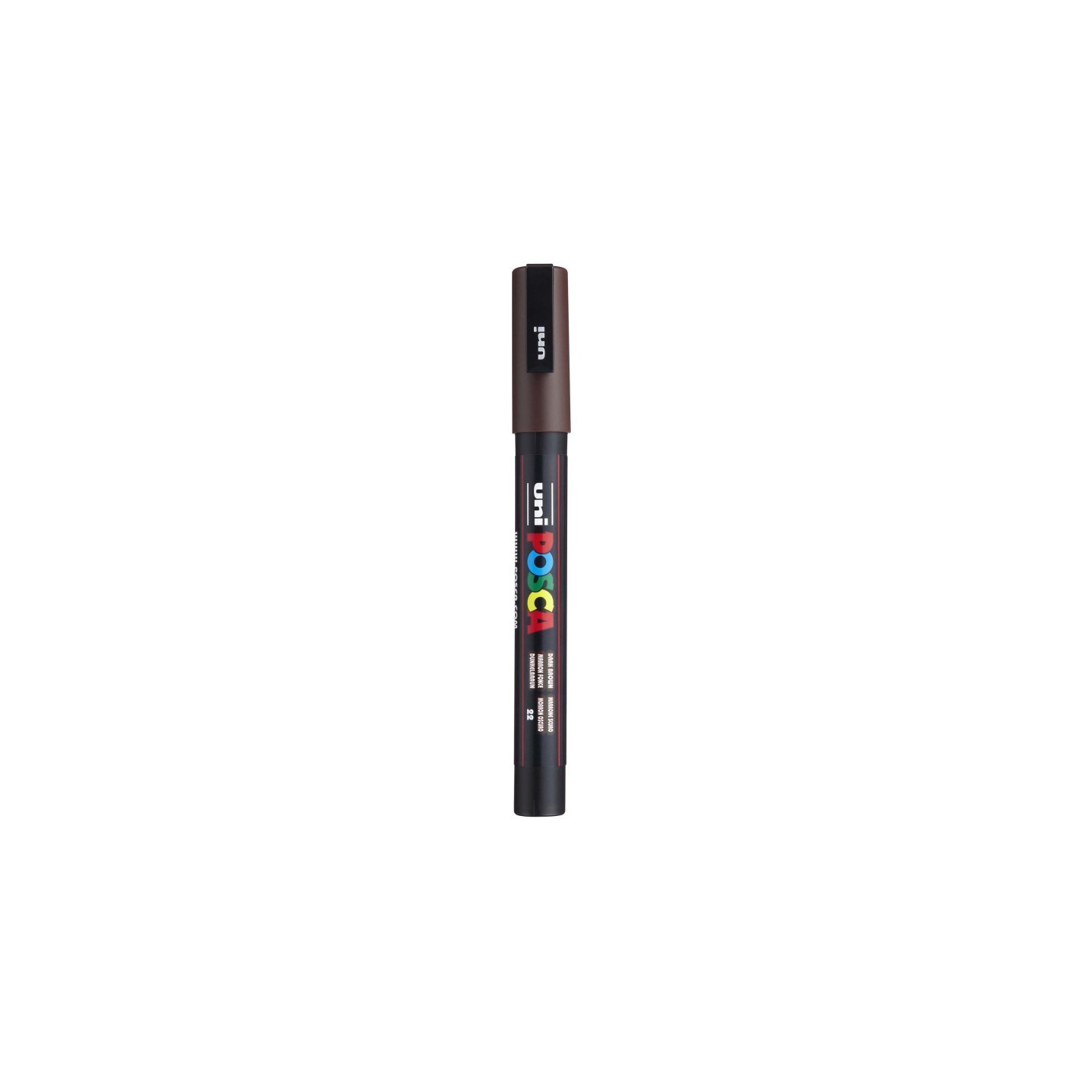 POSCA PC-3M Paint Marker, Fine Bullet Tip (0.9-1.3 mm), Dark Brown