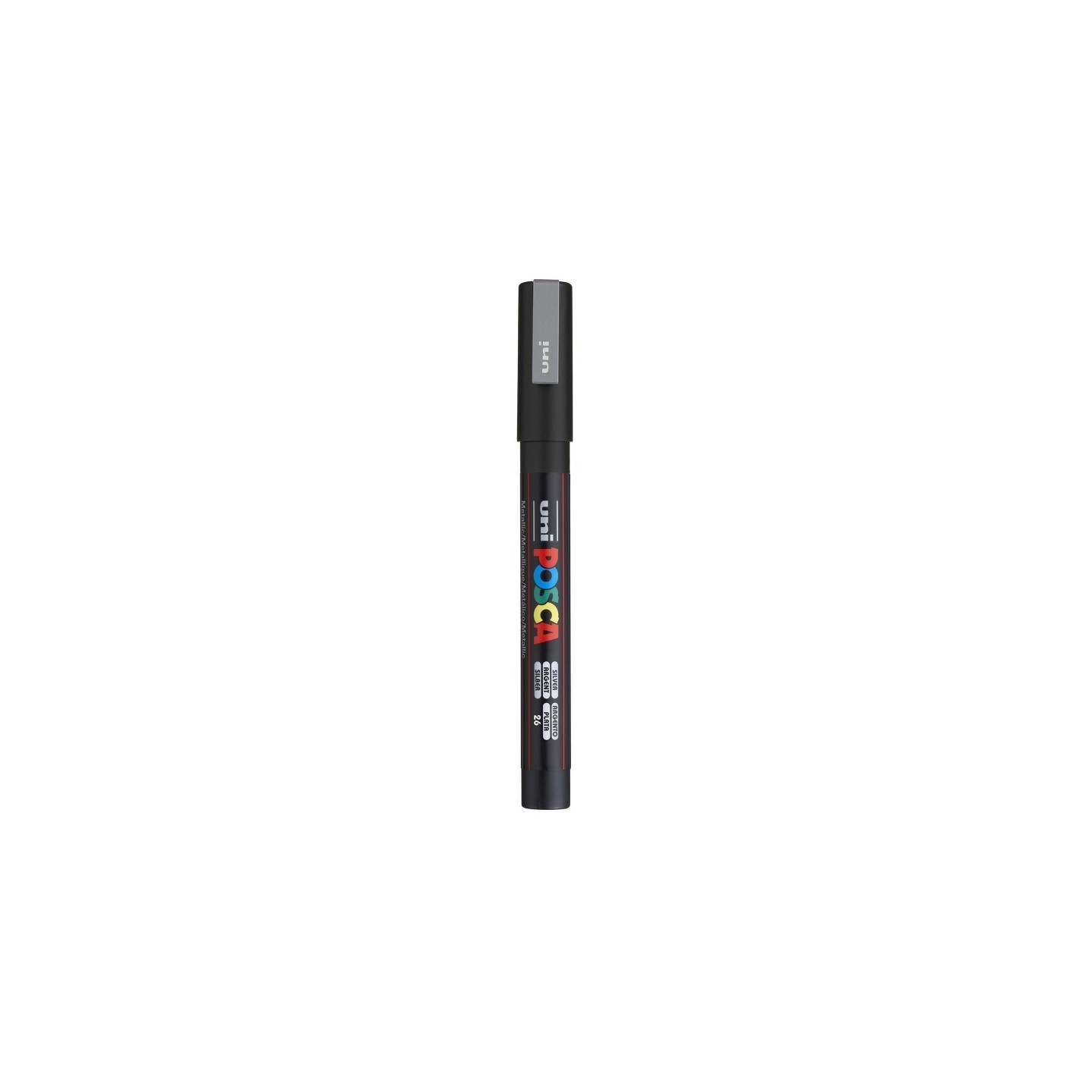 POSCA PC-3M Paint Marker, Fine Bullet Tip (0.9-1.3 mm), Silver