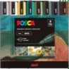 POSCA PC-5M Paint Markers, Medium Bullet Tip (1.8-2.5 mm), Earthtone Colors, Set of 8