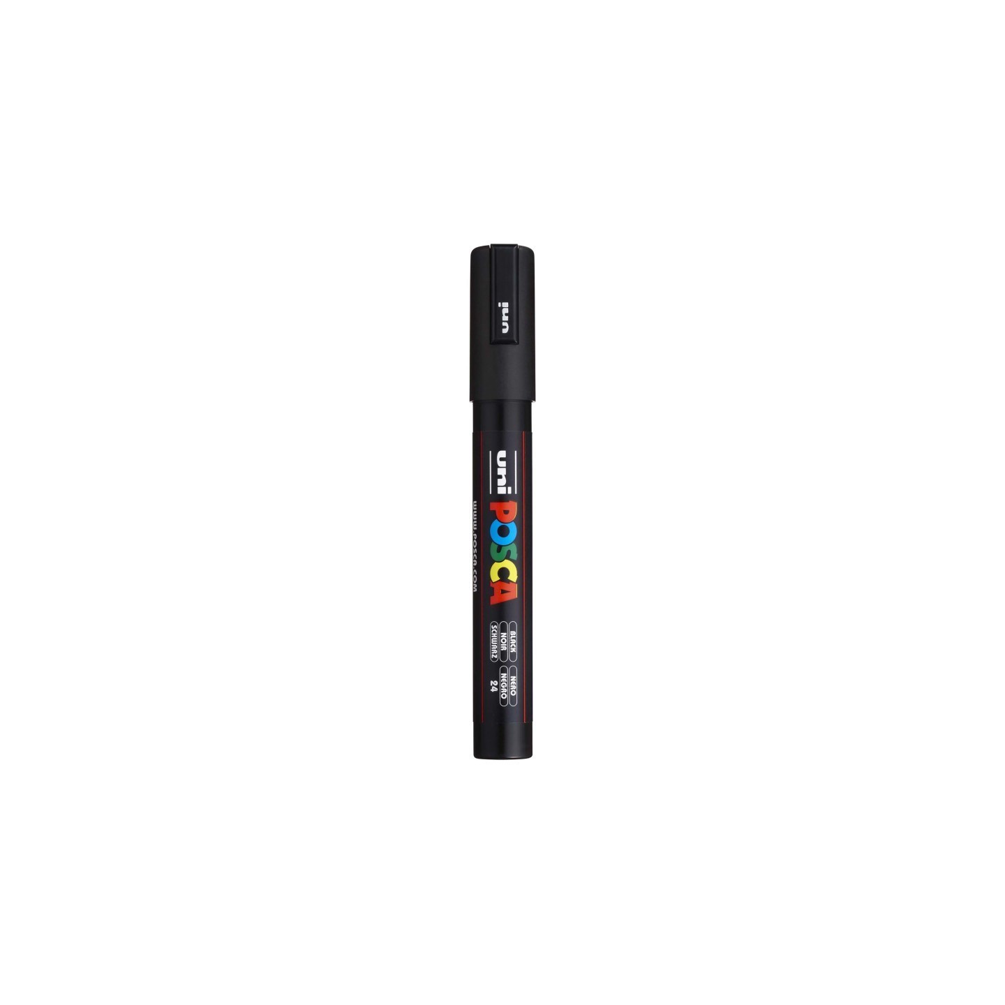 POSCA PC-5M Paint Markers, Medium Bullet Tip (1.8-2.5 mm), Black