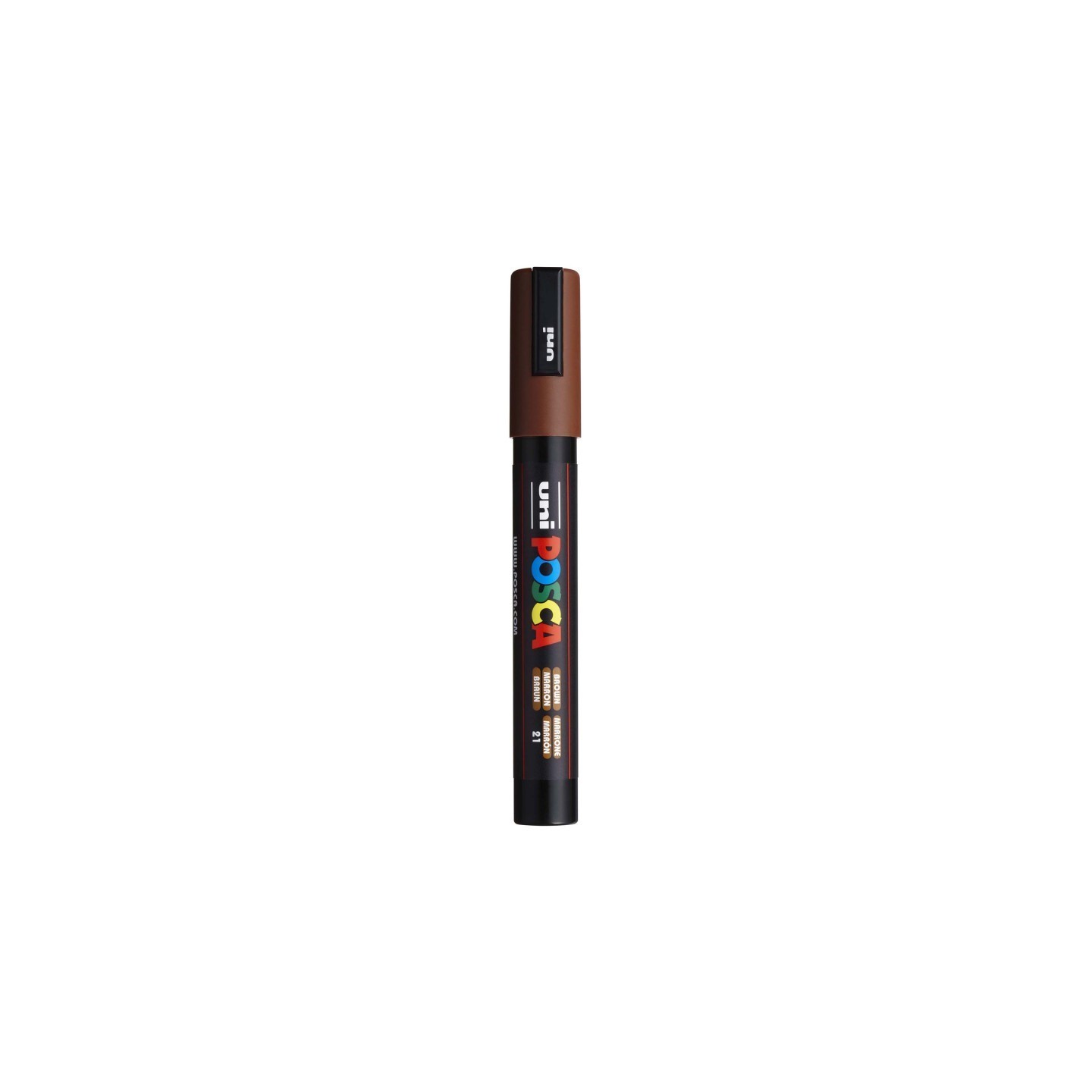 POSCA PC-5M Paint Markers, Medium Bullet Tip (1.8-2.5 mm), Brown