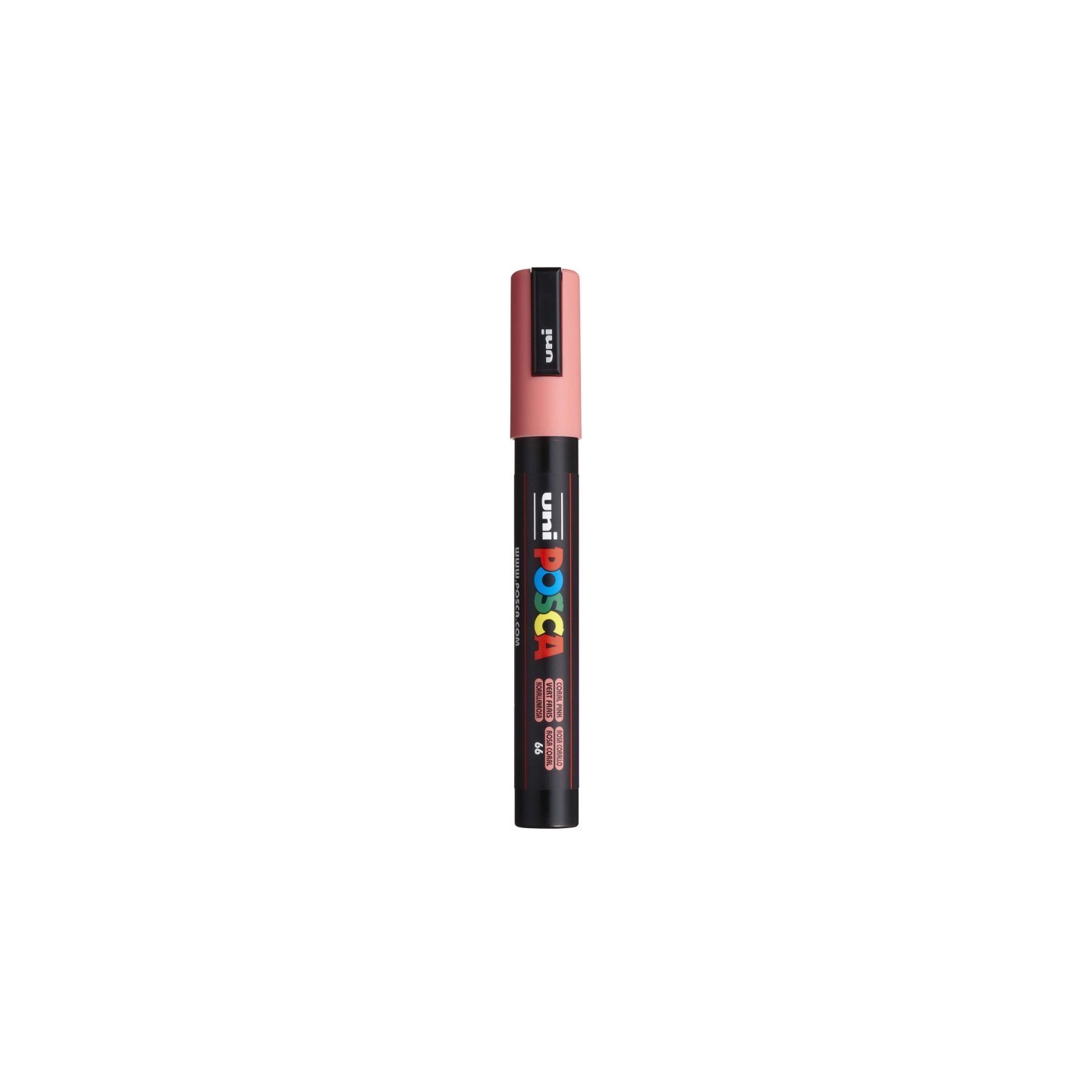 POSCA PC-5M Paint Markers, Medium Bullet Tip (1.8-2.5 mm), Coral Pink