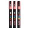 POSCA PC-5M Paint Markers, Medium Bullet Tip (1.8-2.5 mm), Coral Pink, Pack of 3