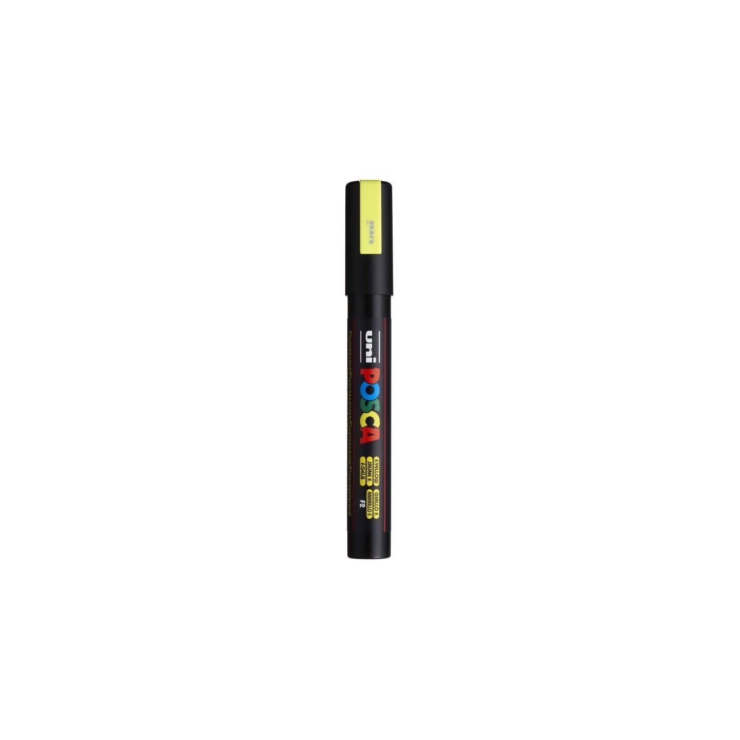 POSCA PC-5M Paint Markers, Medium Bullet Tip (1.8-2.5 mm), Fluorescent Yellow