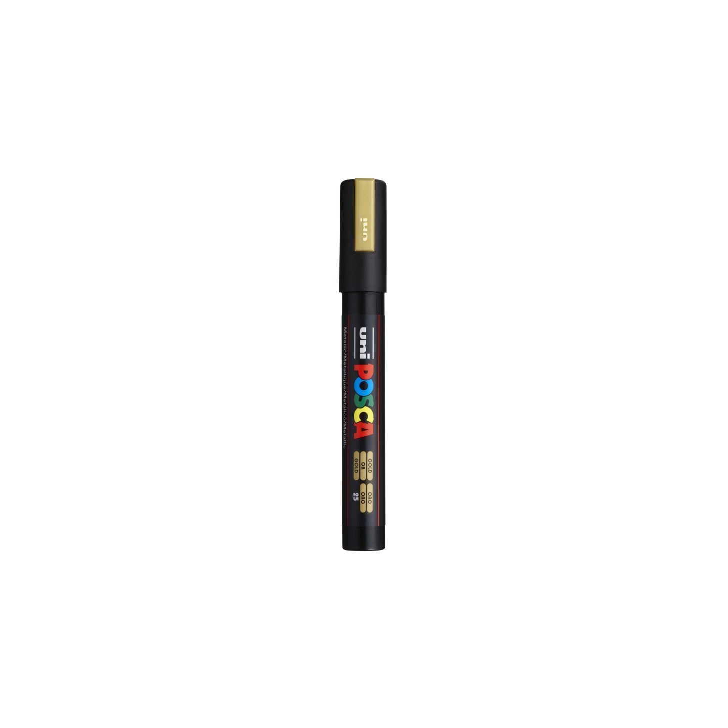 POSCA PC-5M Paint Markers, Medium Bullet Tip (1.8-2.5 mm), Gold