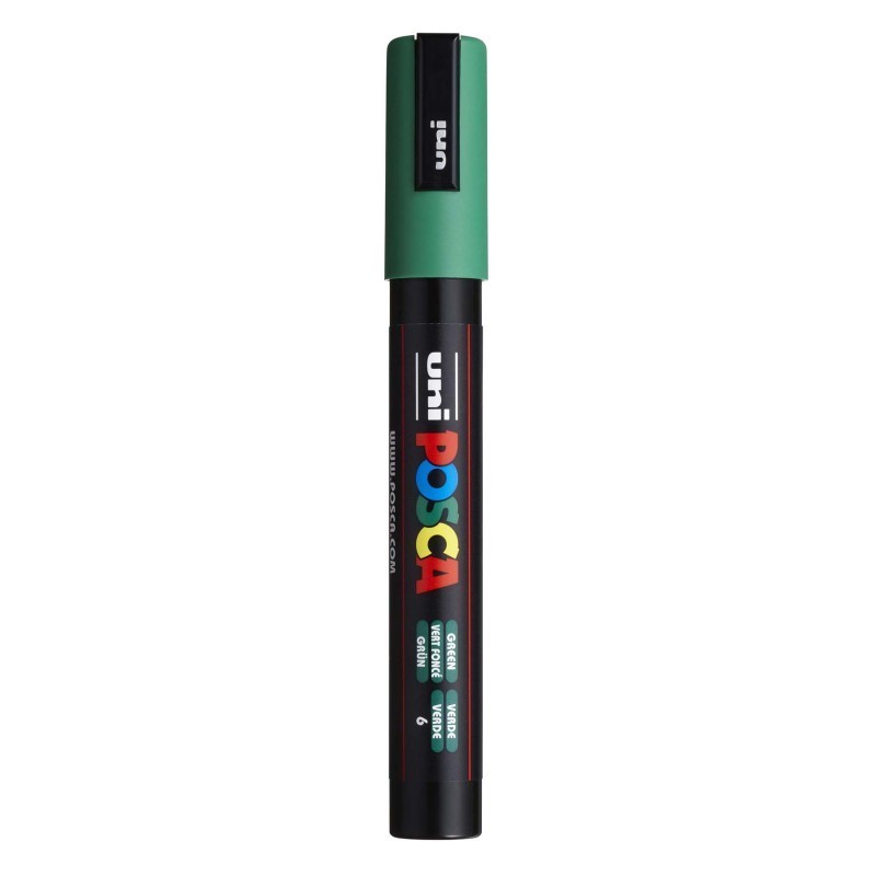 POSCA PC-5M Paint Markers, Medium Bullet Tip (1.8-2.5 mm), Green