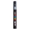 POSCA PC-5M Paint Markers, Medium Bullet Tip (1.8-2.5 mm), Grey