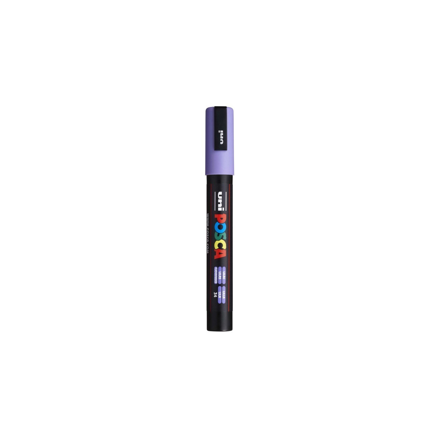 uni® uni® POSCA PC-5M Water-Based Paint Markers, Reversible Medium Tip (1.8-2.5mm), Lilac