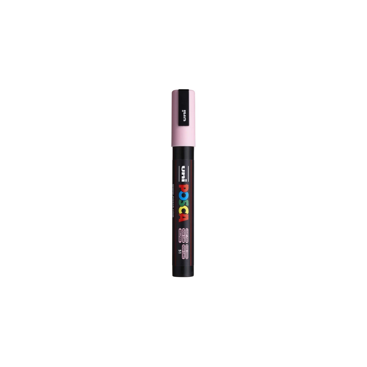uni® uni® POSCA PC-5M Water-Based Paint Markers, Reversible Medium Tip (1.8-2.5mm), Light Pink