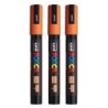 POSCA PC-5M Paint Markers, Medium Bullet Tip (1.8-2.5 mm), Orange, Pack of 3