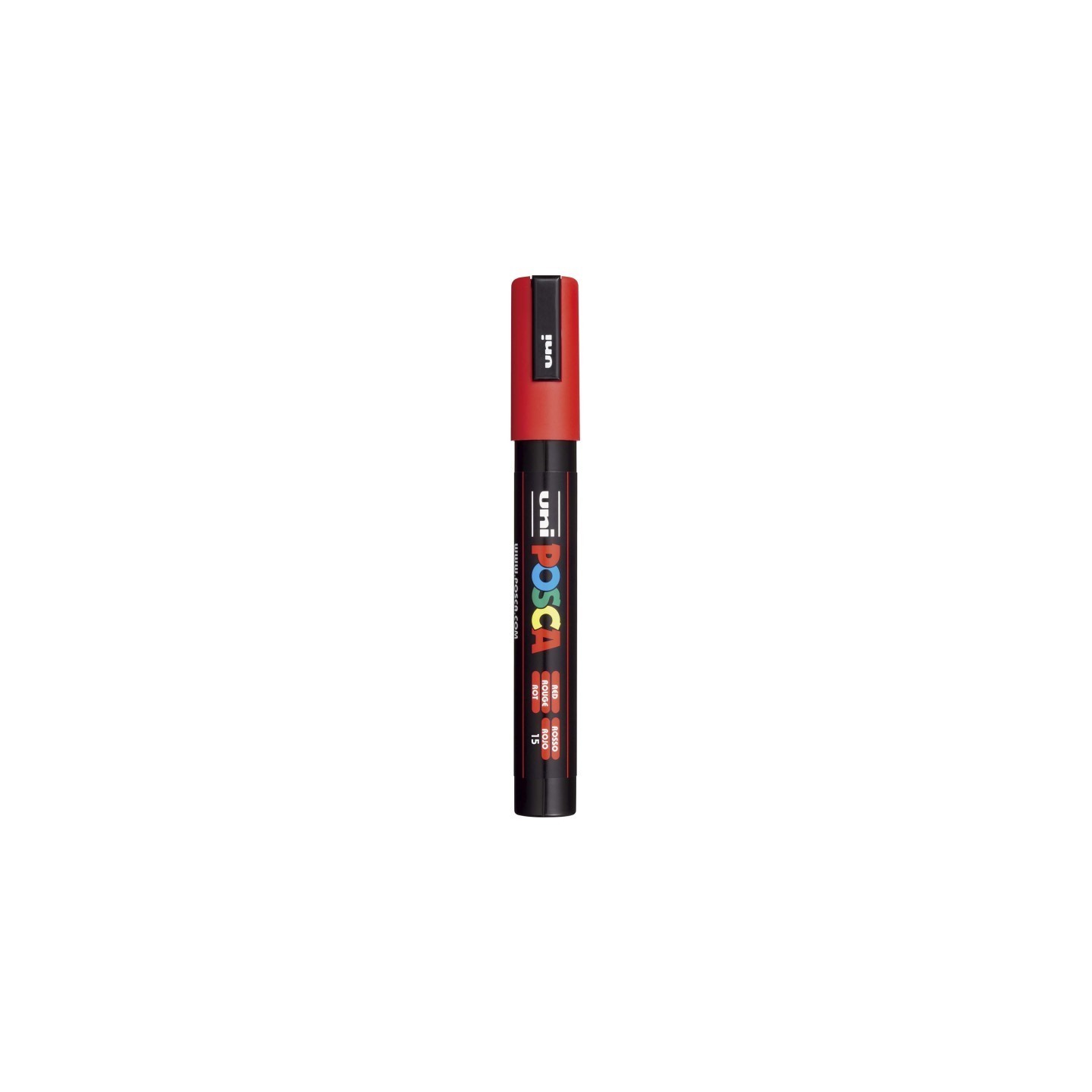 POSCA PC-5M Paint Markers, Medium Bullet Tip (1.8-2.5 mm), Red