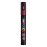POSCA PC-5M Paint Markers, Medium Bullet Tip (1.8-2.5 mm), Red Wine