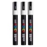 POSCA PC-5M Paint Markers, Medium Bullet Tip (1.8-2.5 mm), White, Pack of 3