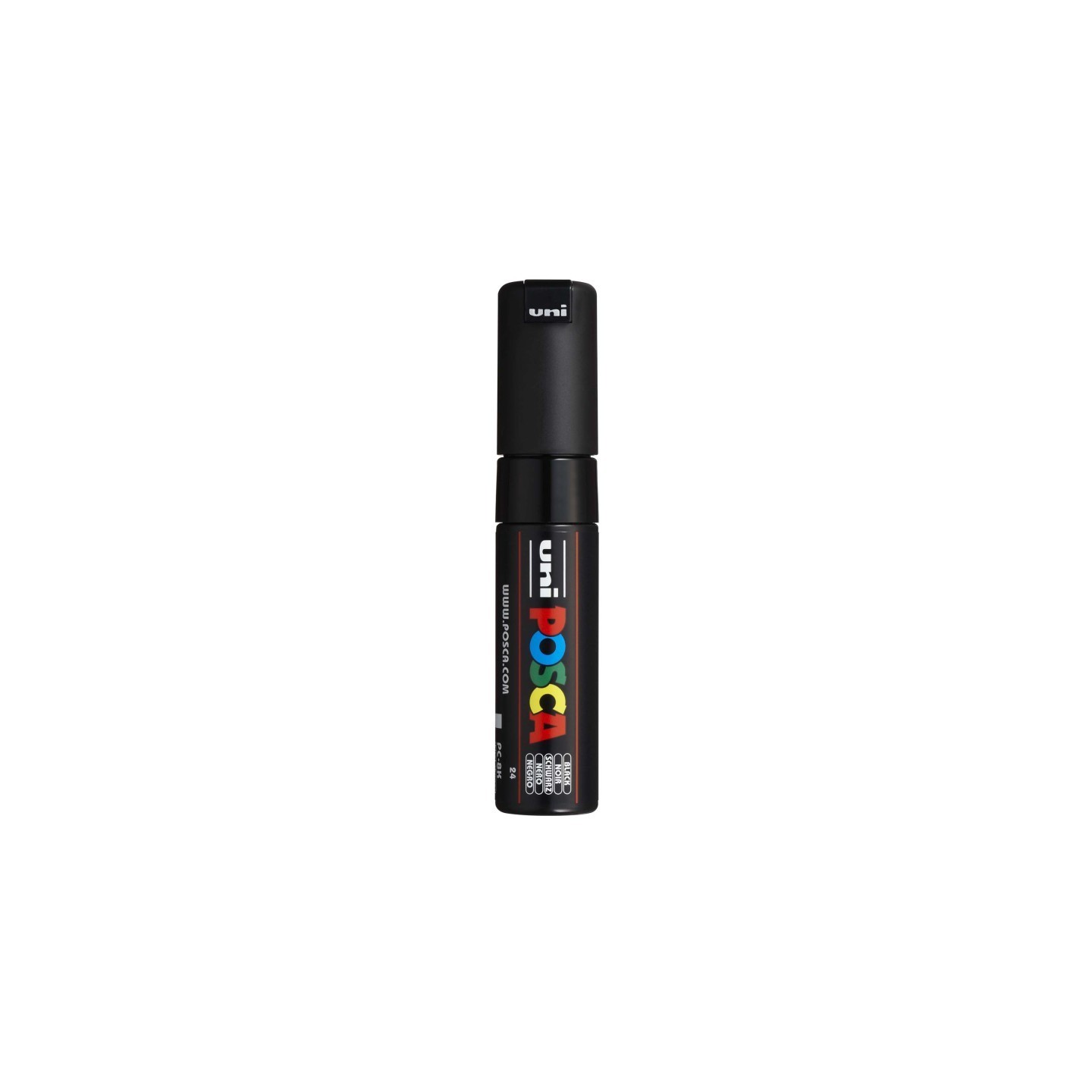 POSCA PC-8K Paint Markers, Broad Chisel Tip (8 mm), Black