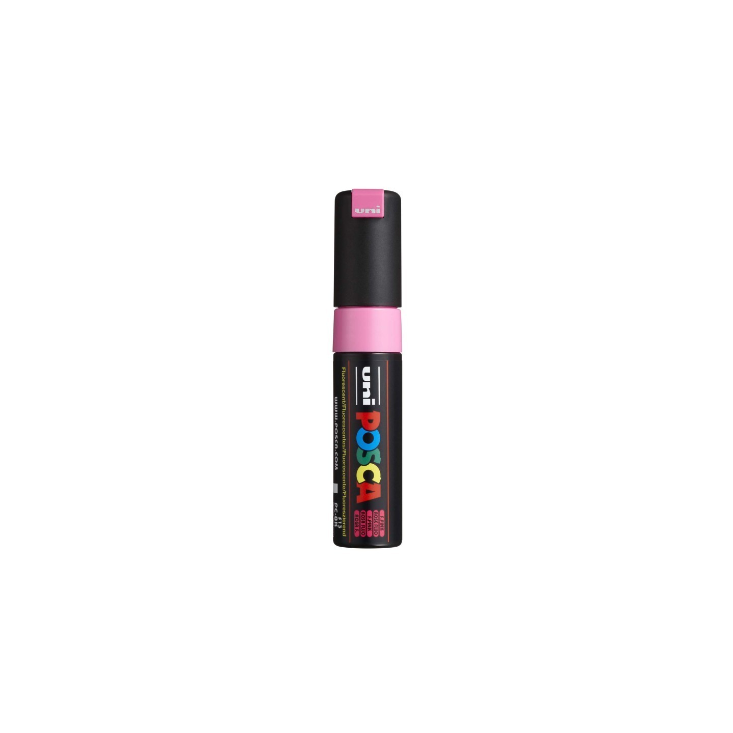POSCA PC-8K Paint Markers, Broad Chisel Tip (8 mm), Fluorescent Pink
