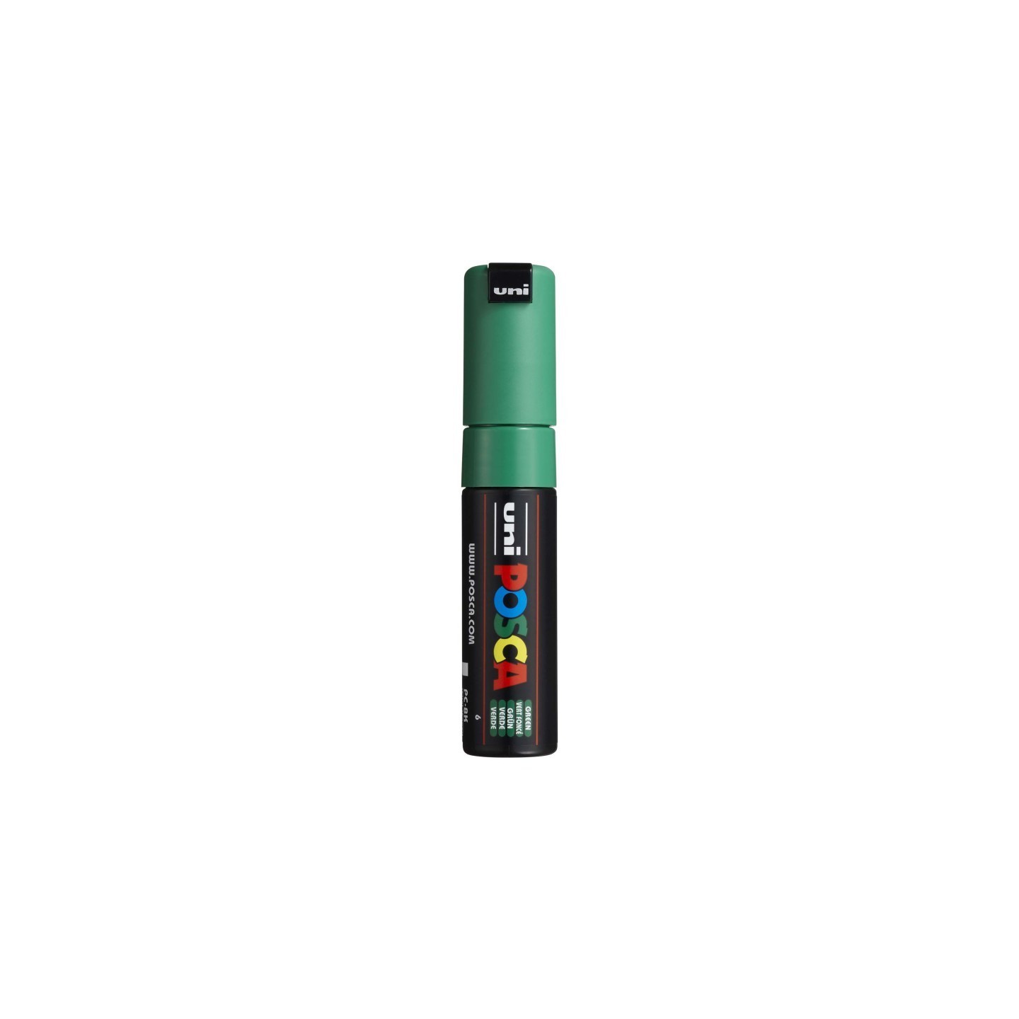 POSCA PC-8K Paint Markers, Broad Chisel Tip (8 mm), Green