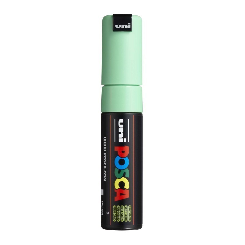 POSCA PC-8K Paint Markers, Broad Chisel Tip (8 mm), Light Green