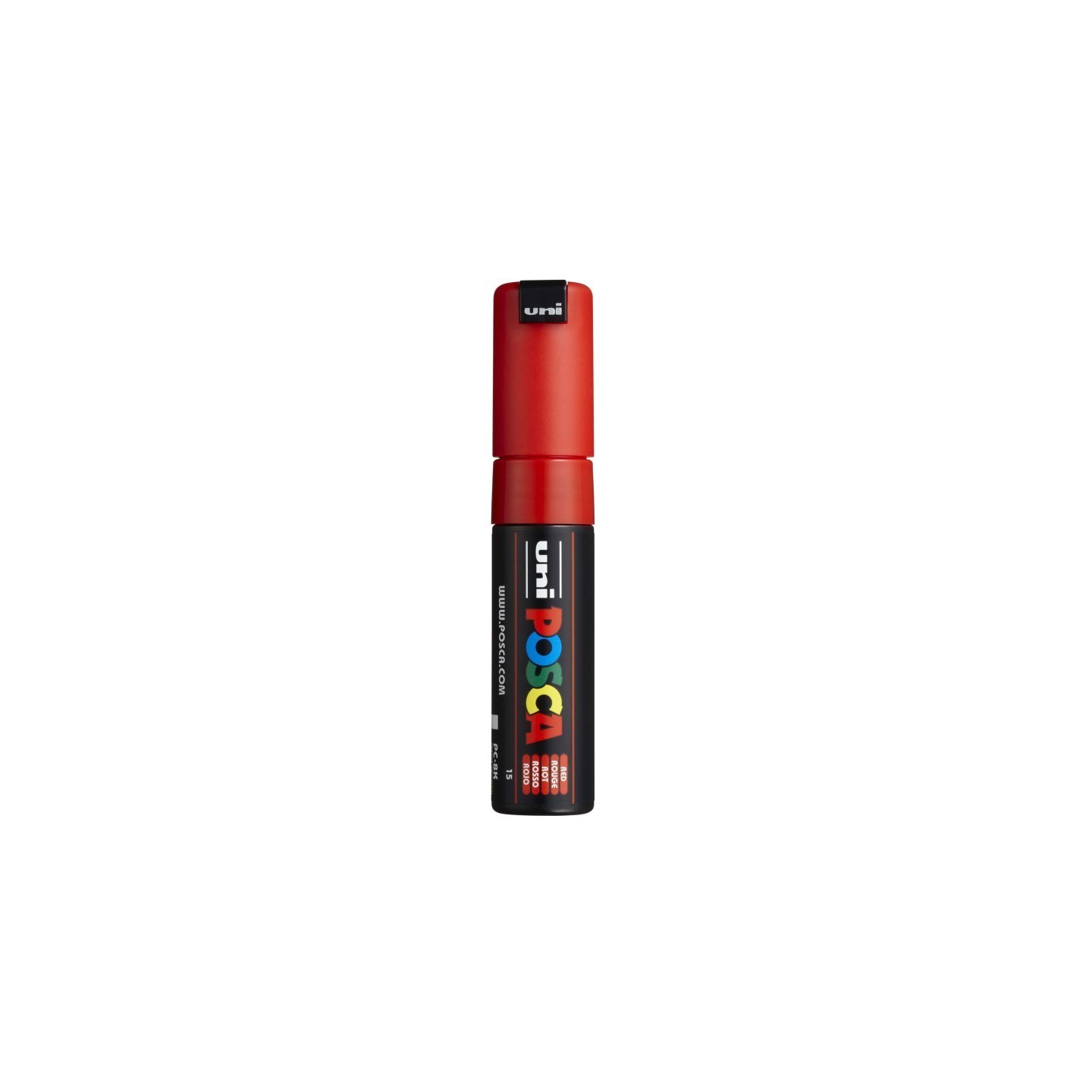 POSCA PC-8K Paint Markers, Broad Chisel Tip (8 mm), Red