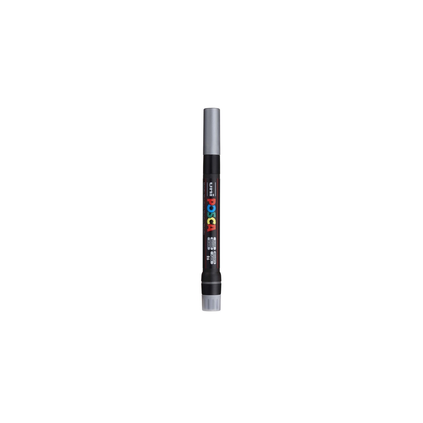 POSCA PCF-350 Paint Marker, Brush Tip (1-10 mm), Silver