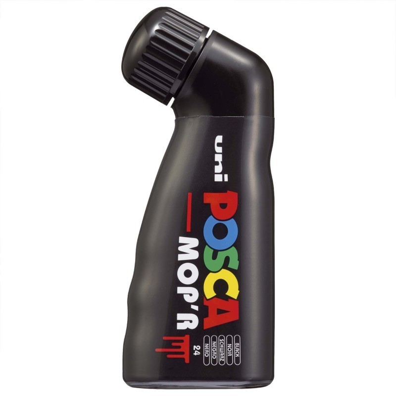 POSCA Mop'R PCM-22 Squeezable Paint Marker, Round Tip (3.0-19.0 mm), Black