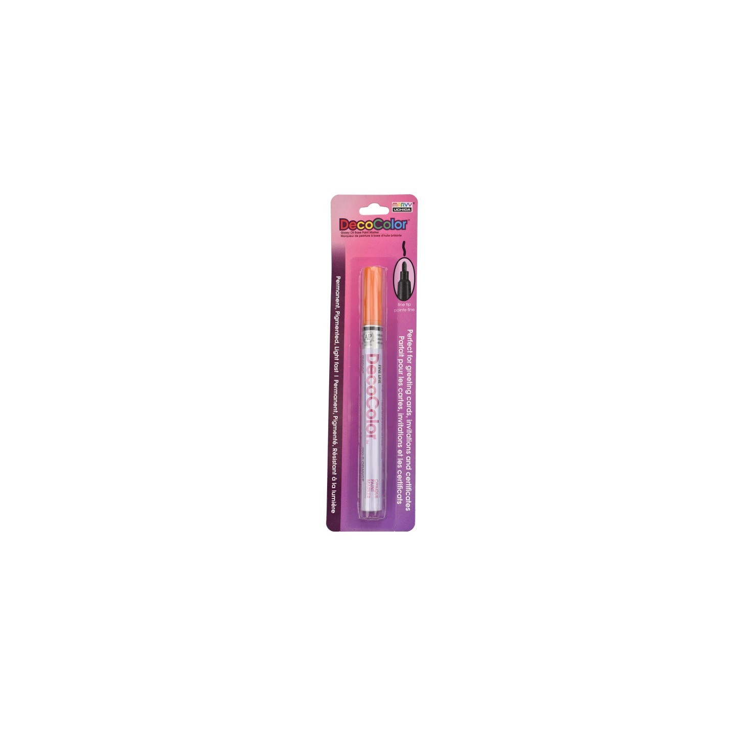 Marvy Uchida® DecoColor® Paint Marker, Fine Tip, 200-S, Orange #7