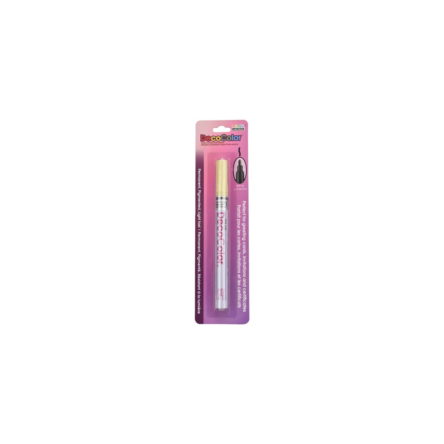 Marvy Uchida® DecoColor® Paint Marker, Fine Tip, 200-S, Cream Yellow #42