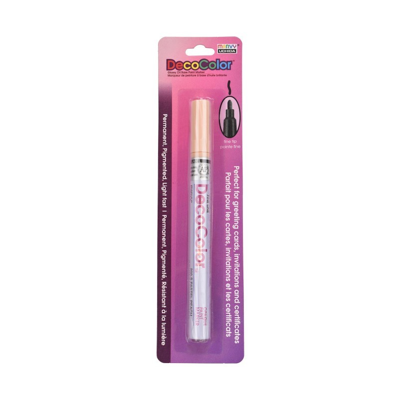 Marvy Uchida® DecoColor® Paint Marker, Fine Tip, 200-S, Pastel Peach #77